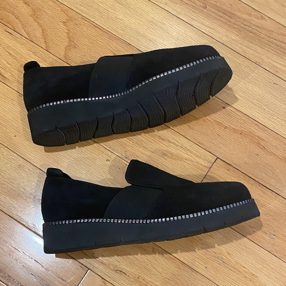 Vaneli Black Slip-On Shoes